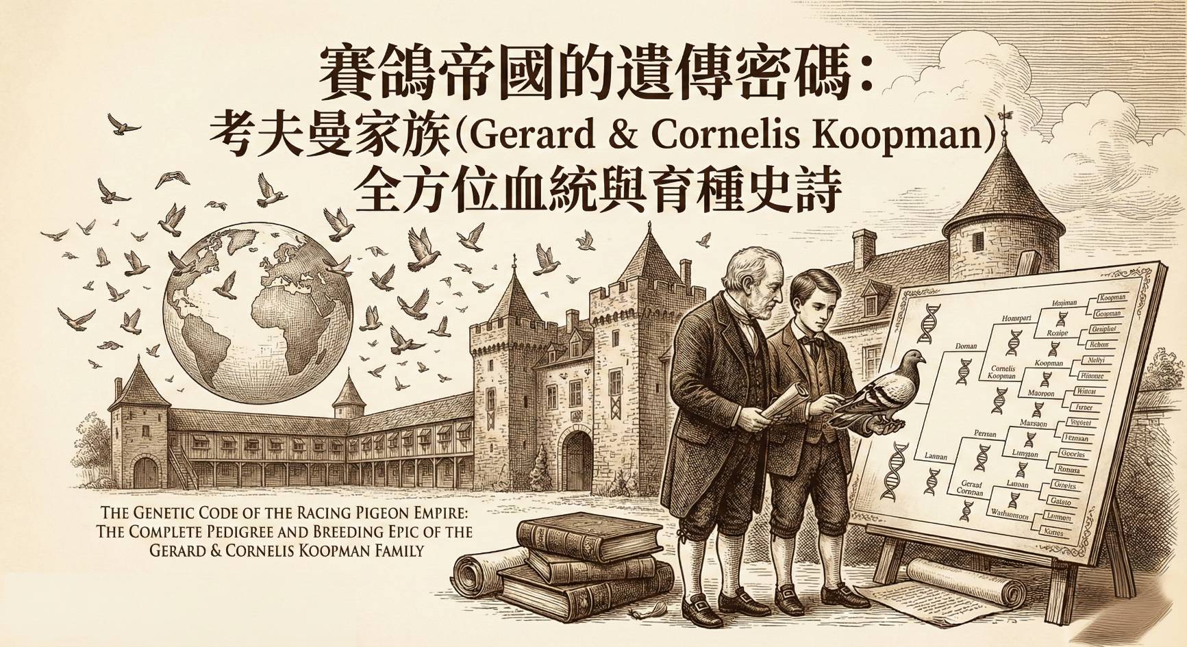 賽鴿帝國的遺傳密碼：考夫曼家族（Gerard & Cornelis Koopman）全方位血統與育種史詩 post thumbnail image